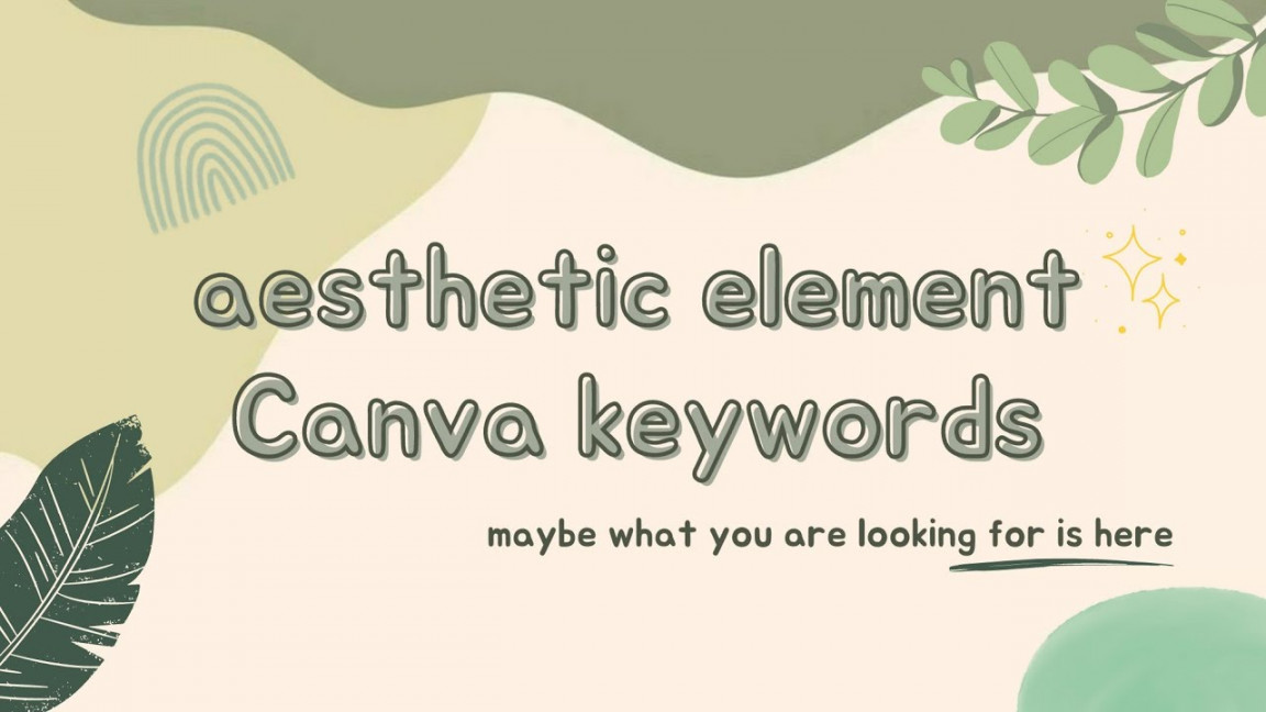 ✎ aesthetic elemen/ sticker Canva keywords🌷☁️´ˎ˗