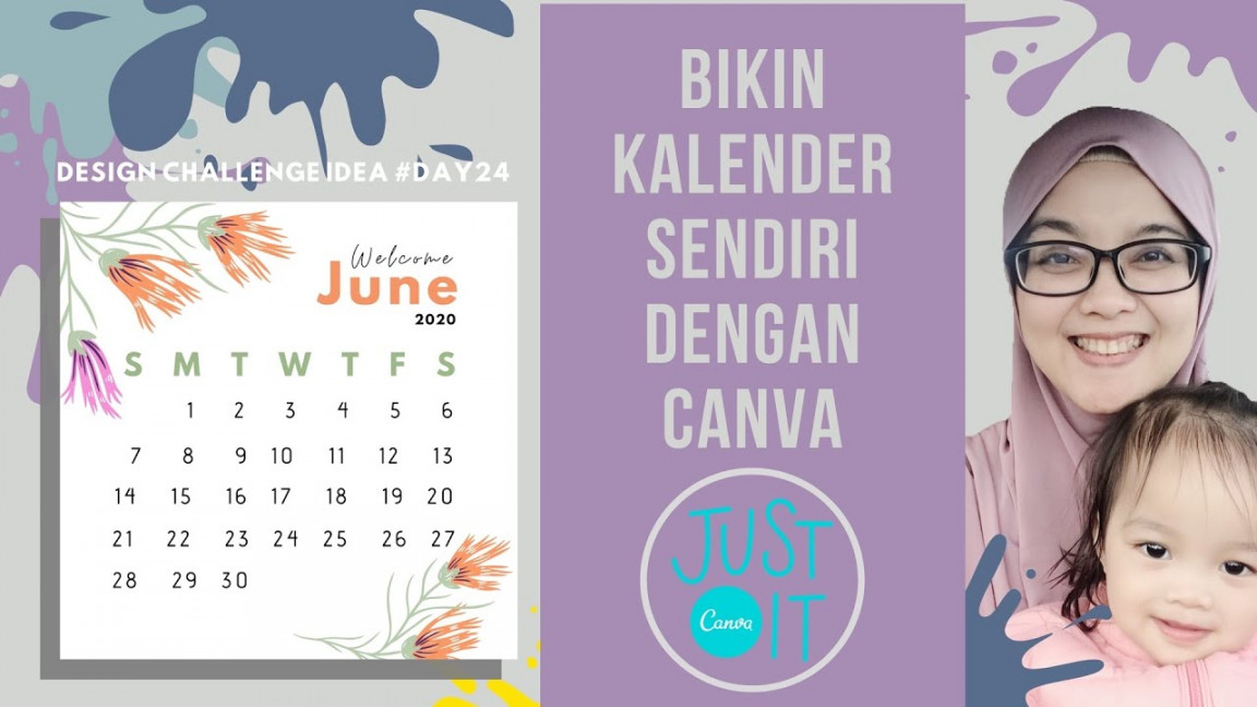 BIKIN KALENDER SENDIRI YUK!  DESAIN DENGAN CANVA - YouTube