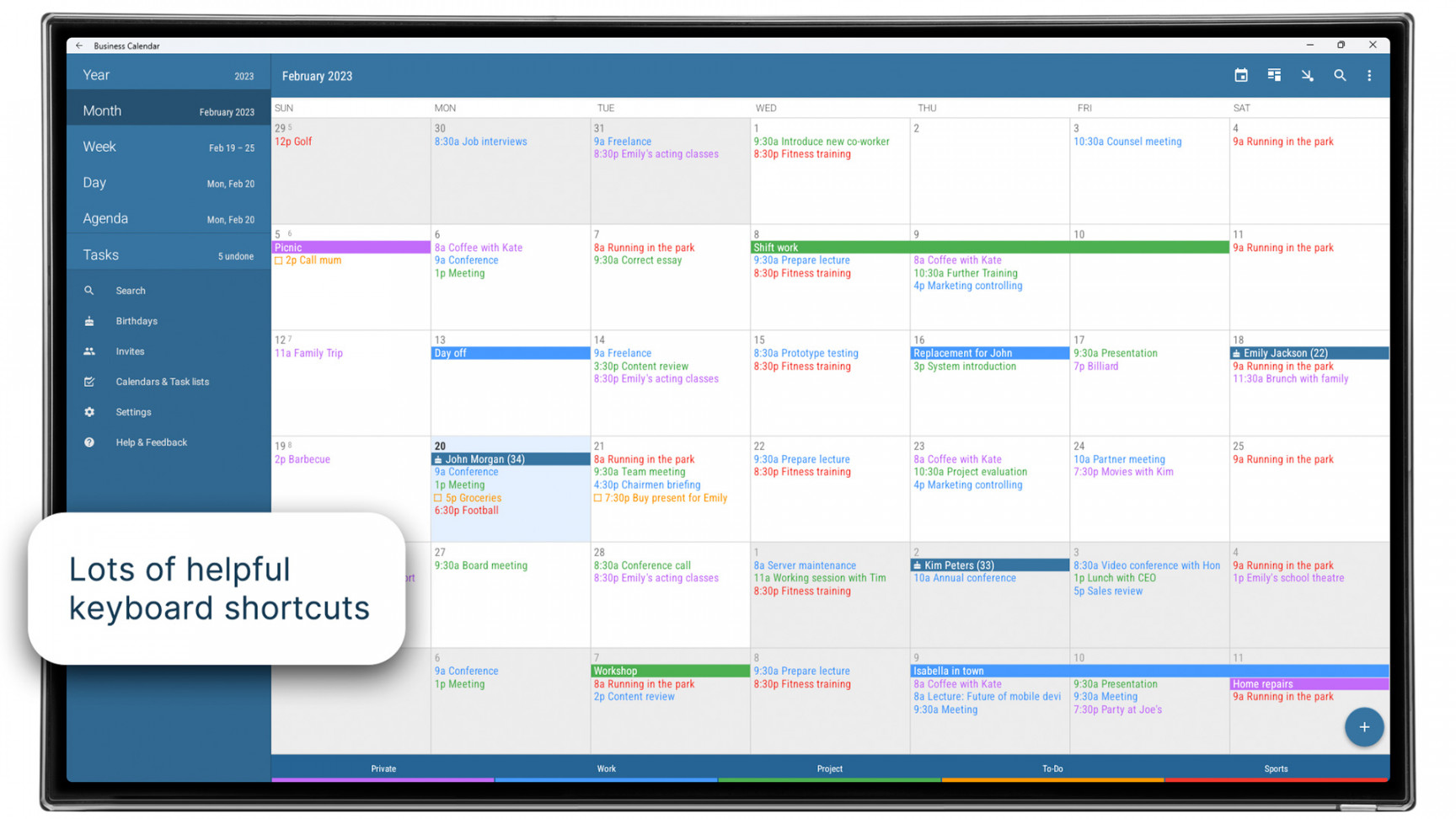 Business calendar agenda, planner & organizer:amazon