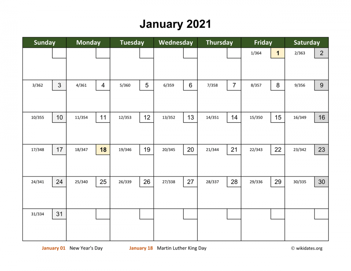 Monthly  Calendar with Day Numbers  WikiDates