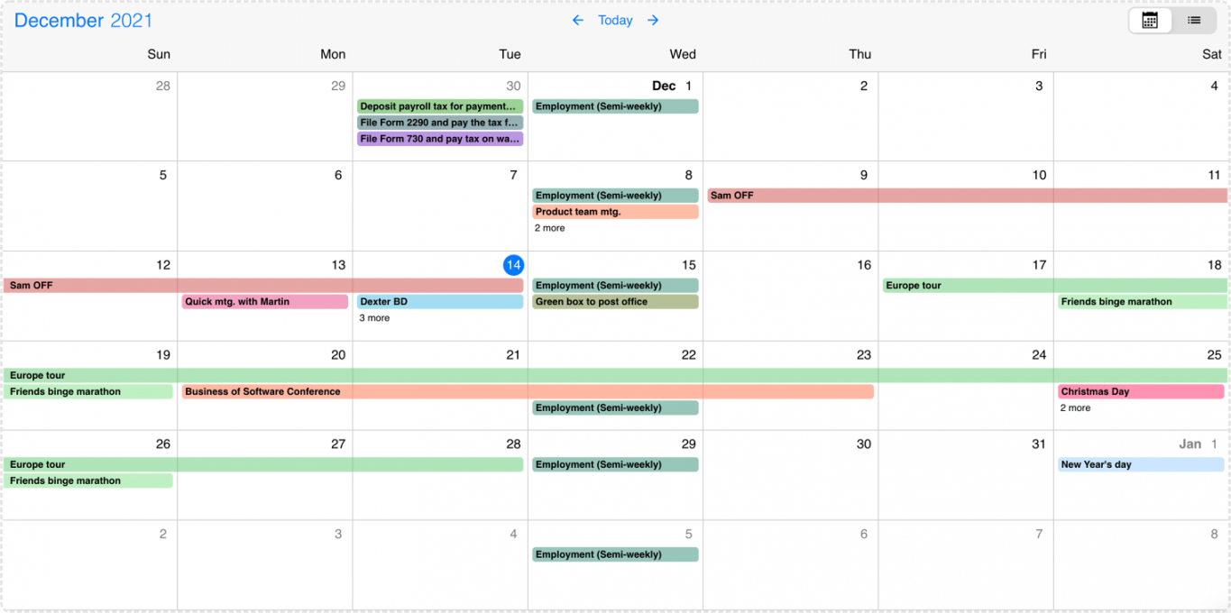 Responsive event calendar documentation for Javascript  Mobiscroll