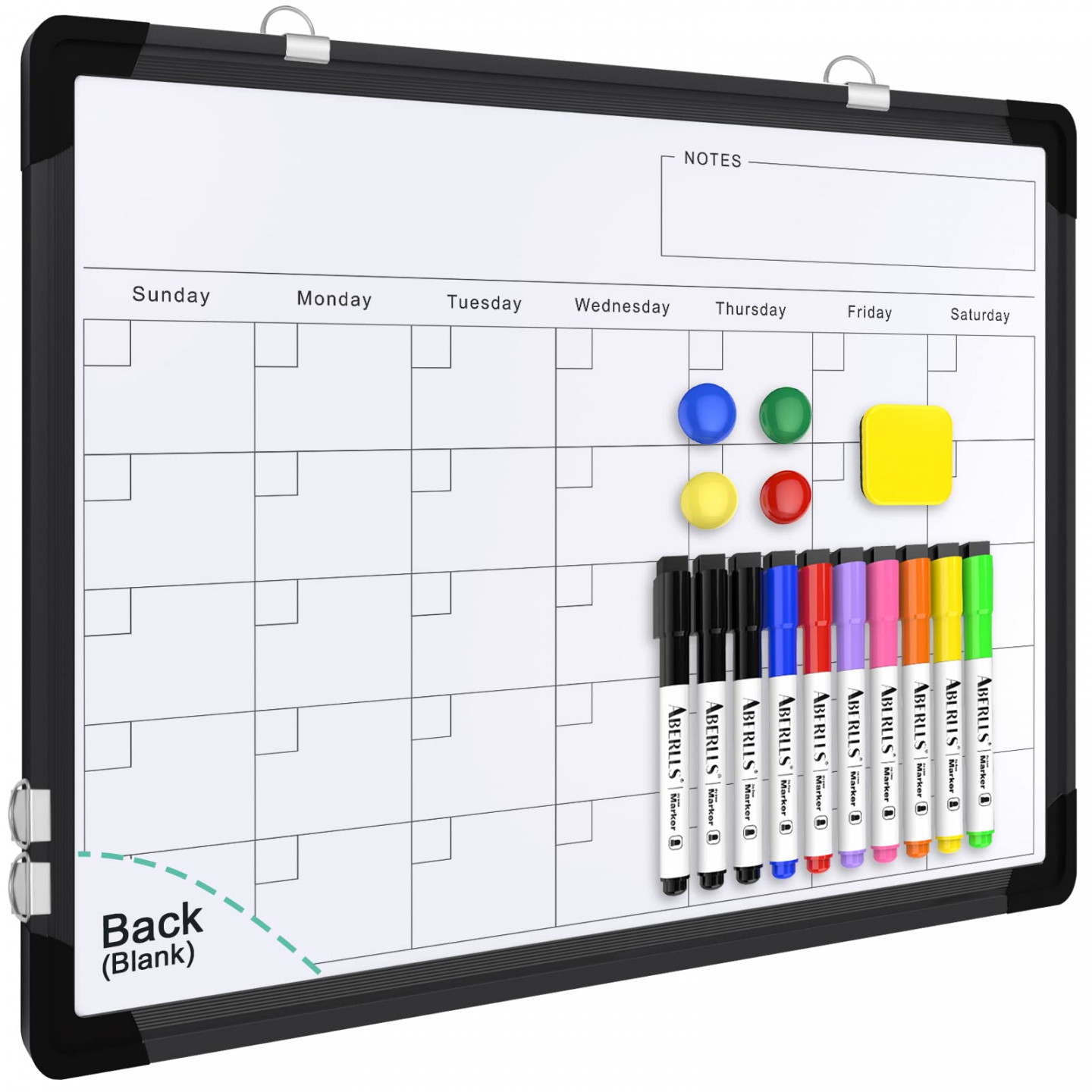 Small Monthly Calendar Dry Erase Whiteboard for Wall, in x in Magnetic  Dry Erase Board, Hanging See more Small Monthly Calendar Dry Erase