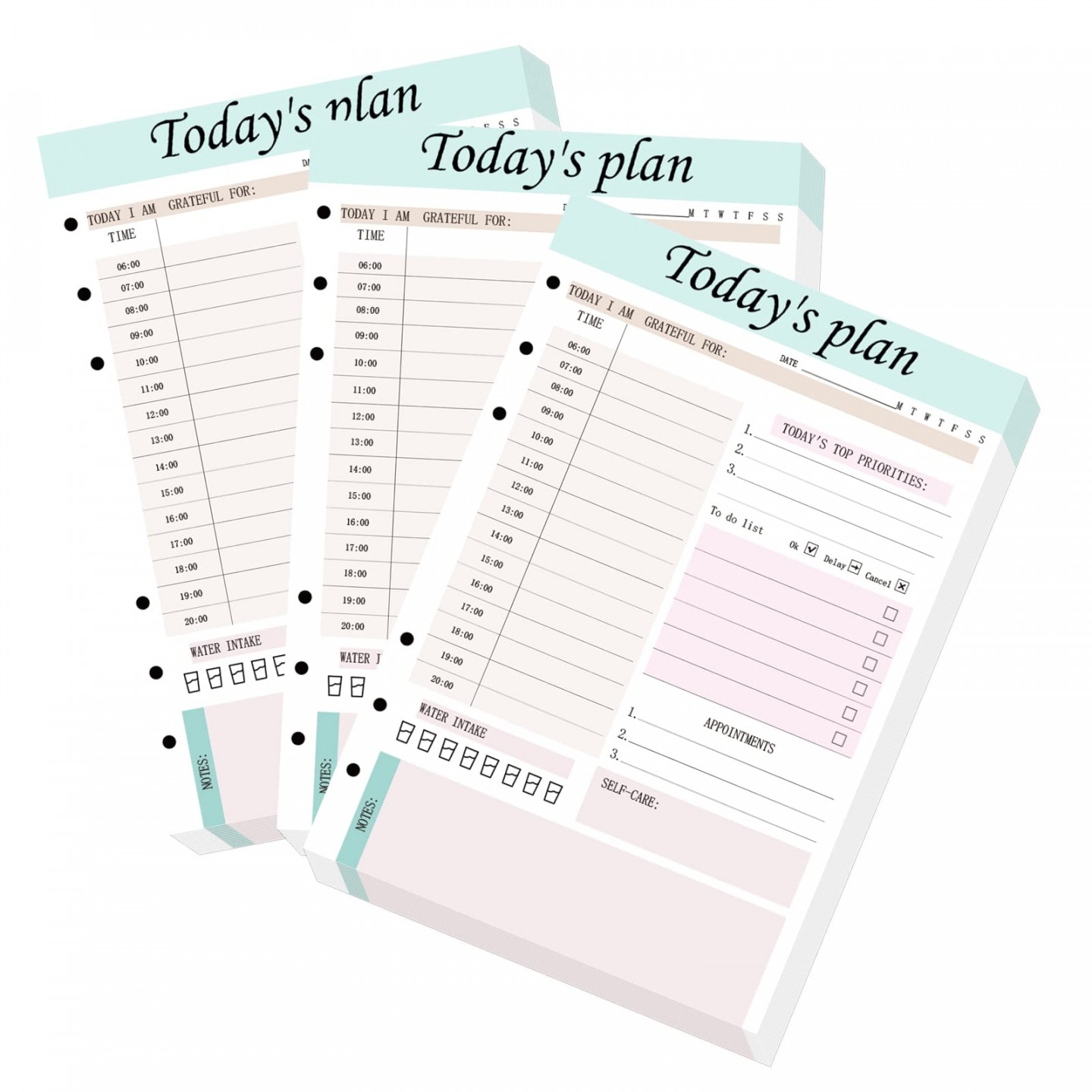 Undated Daily Planner Refill A Planner Inserts to Do List Notepad Daily  Binder Inner Page Calendar See more Undated Daily Planner Refill A  Planner