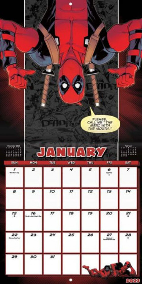 Barnes and Noble  Deadpool Wall Calendar  The Summit