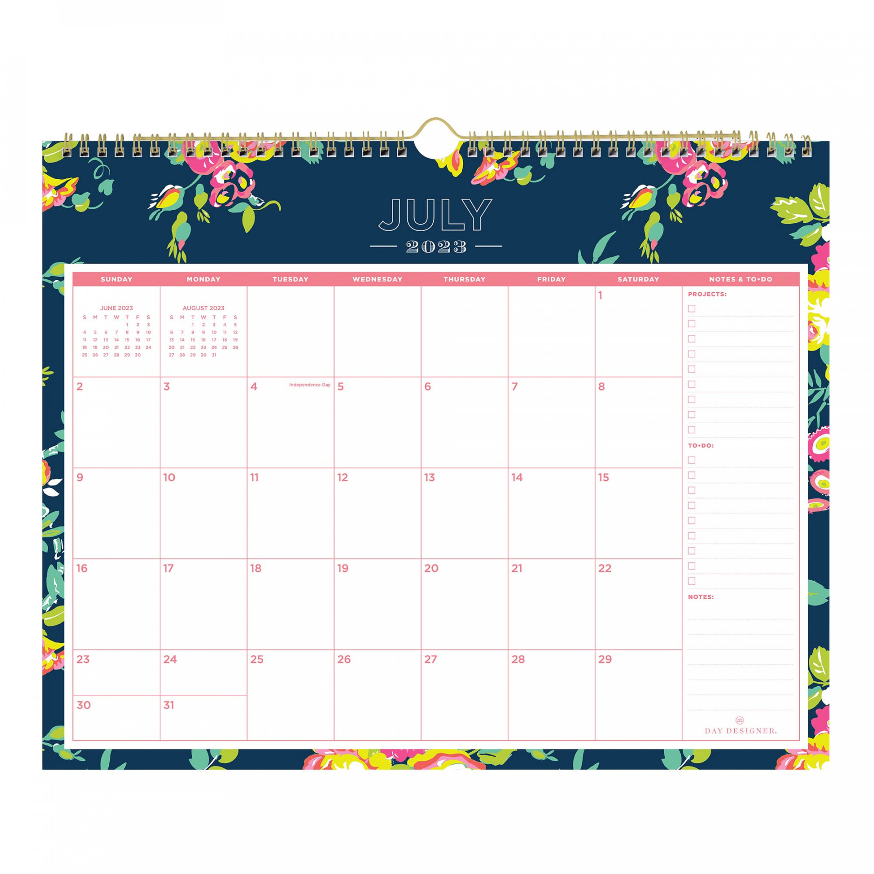 Blue Sky Day Designer for - Academic Year Monthly Wall Calendar,  