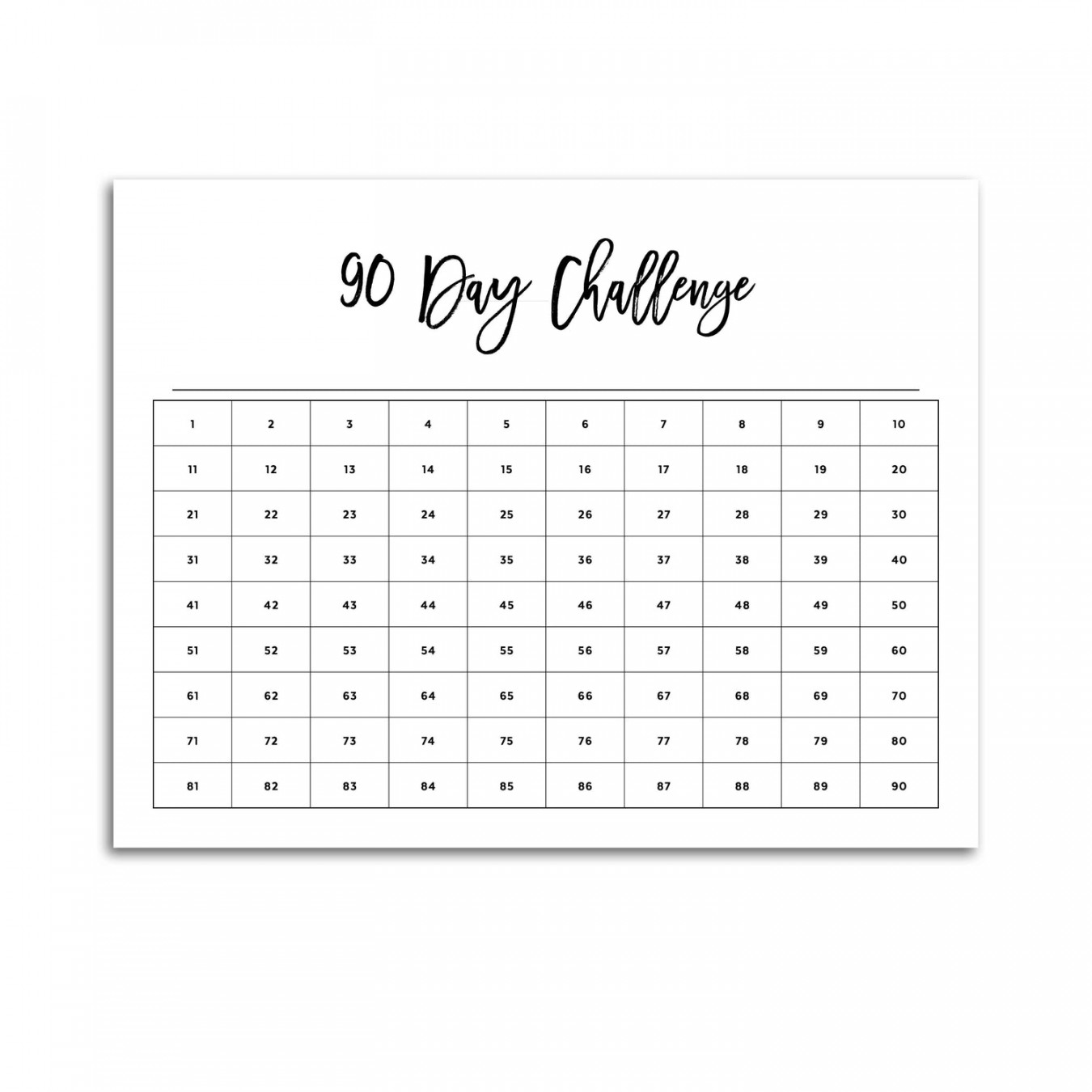 Day Challenge Planner Pages