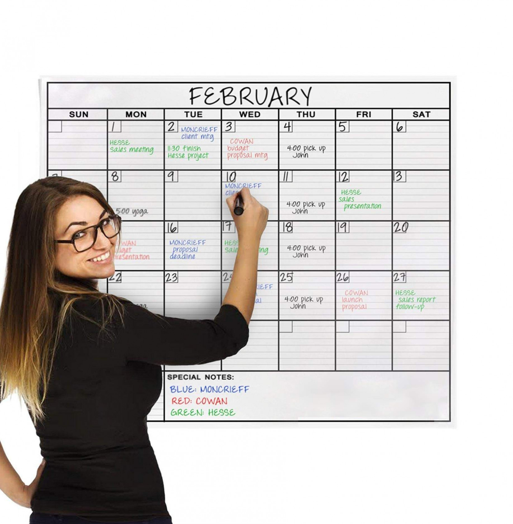Dry Erase Laminated Jumbo Wall Calendar, Huge -inch by-Inch Size,  Monthly Planner for Home OfficSee more Dry Erase Laminated Jumbo Wall  Calendar,
