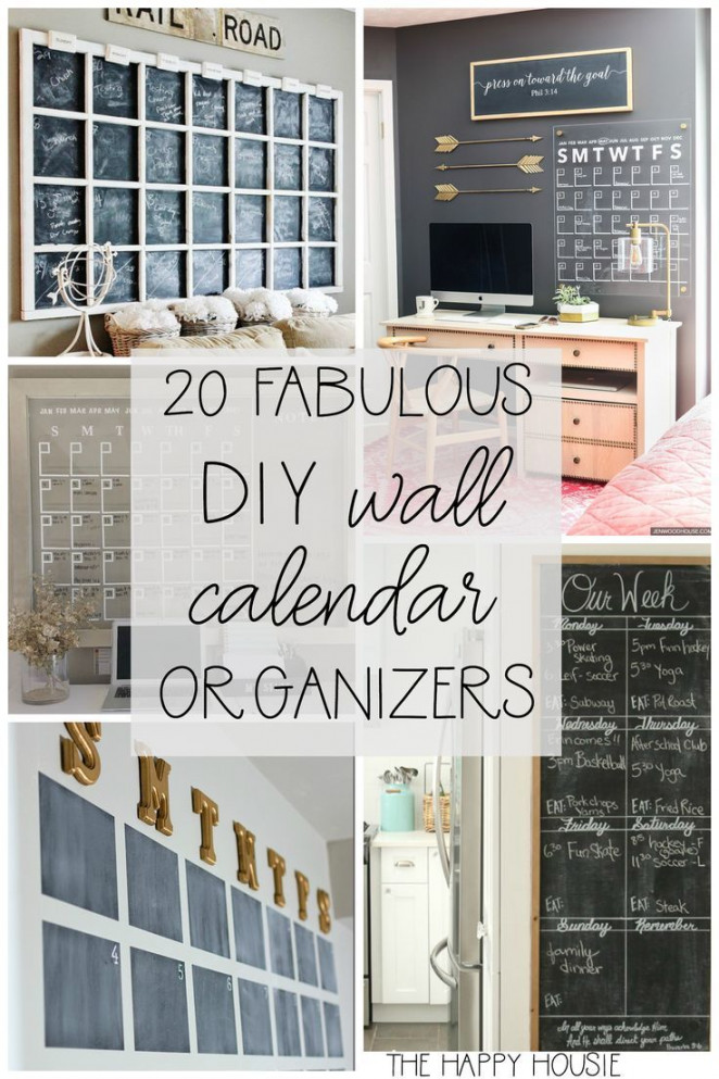 Fab DIY Family Wall Calendar Organizers  Family organization