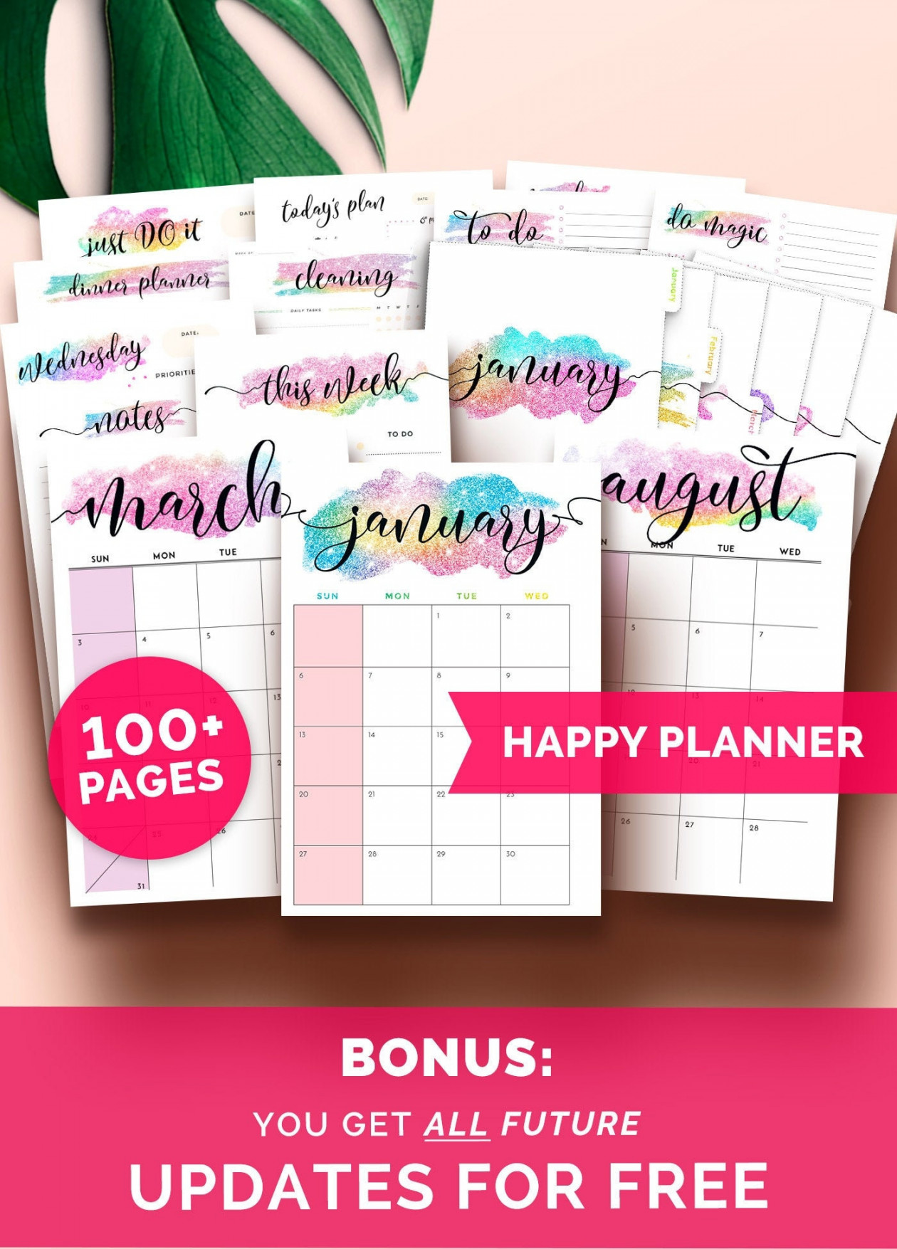 Happy Planner Inserts   Happy Planner Refill  - Etsy