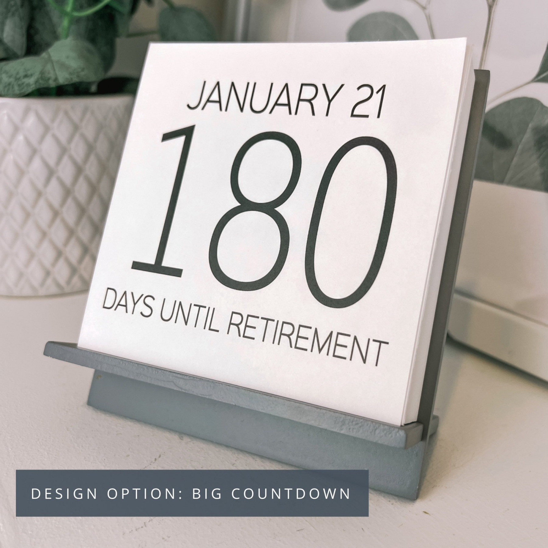 Retirement Countdown Calendar Custom Retiring Gift for - Etsy