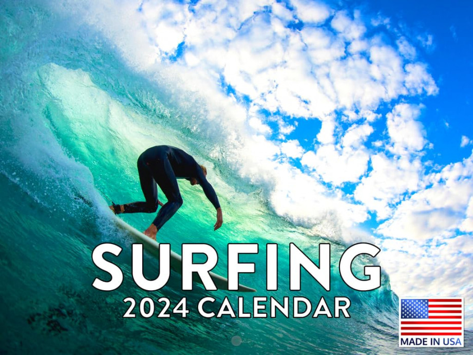 Surfing Calendar  Wall Calendar