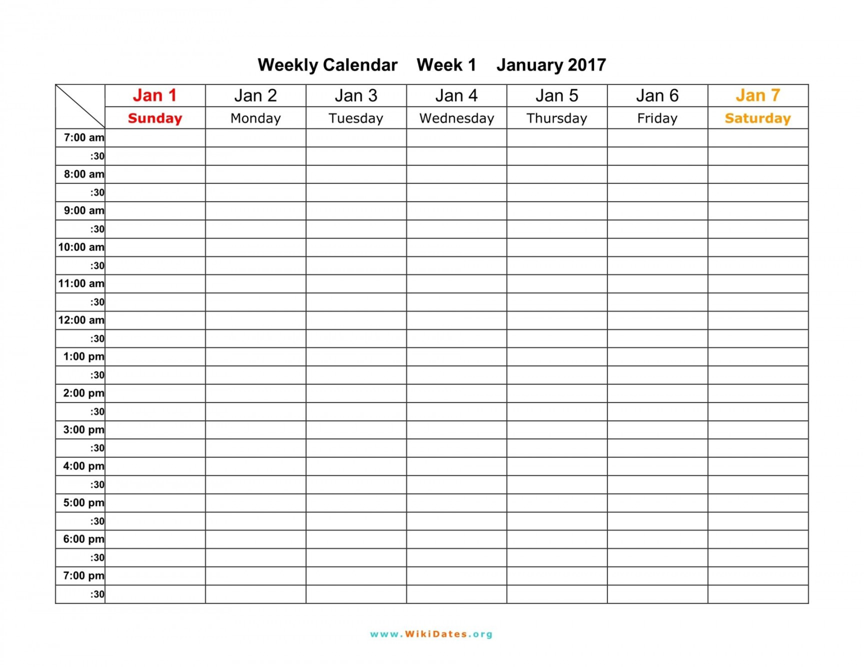 Calendar template/ monthly planner daily calendar template