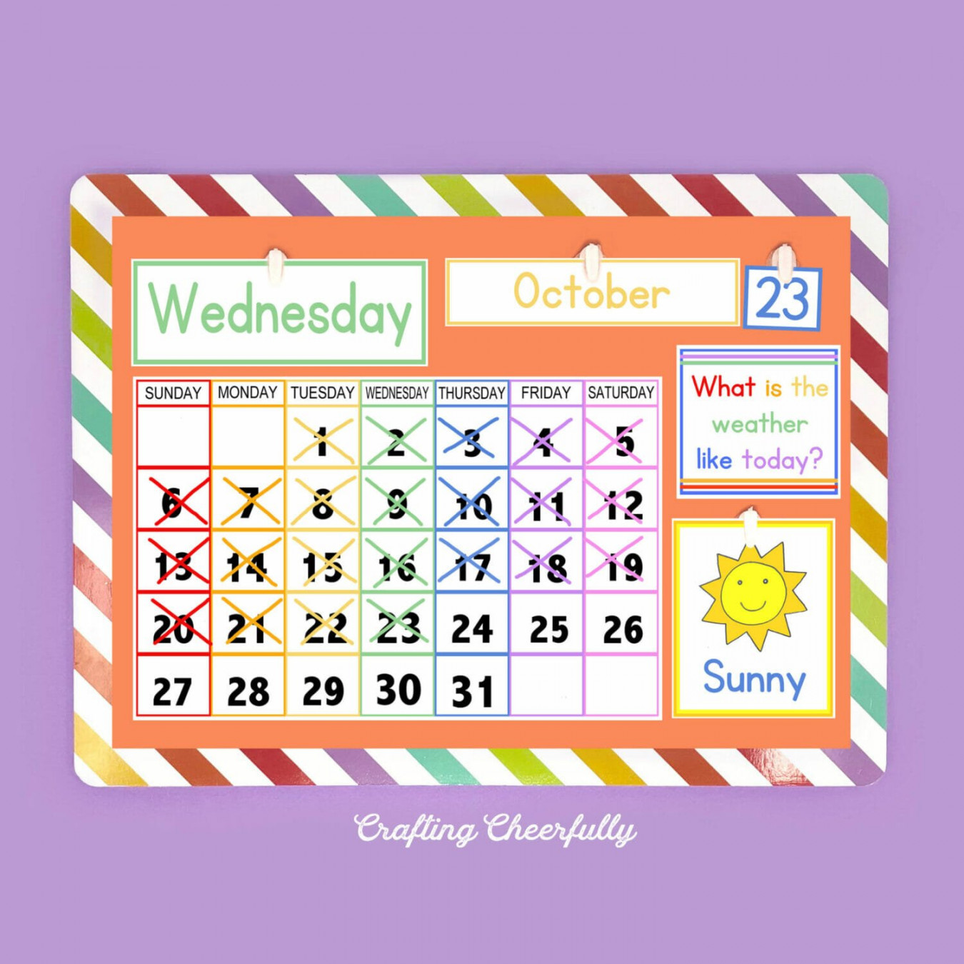 Diy children's calendar free calendar printables in multiple