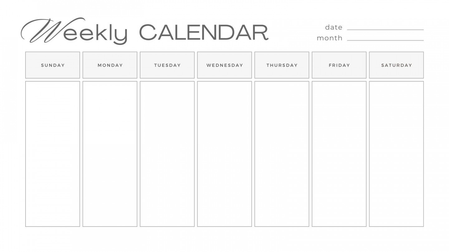 Free, printable, customizable weekly calendar templates canva