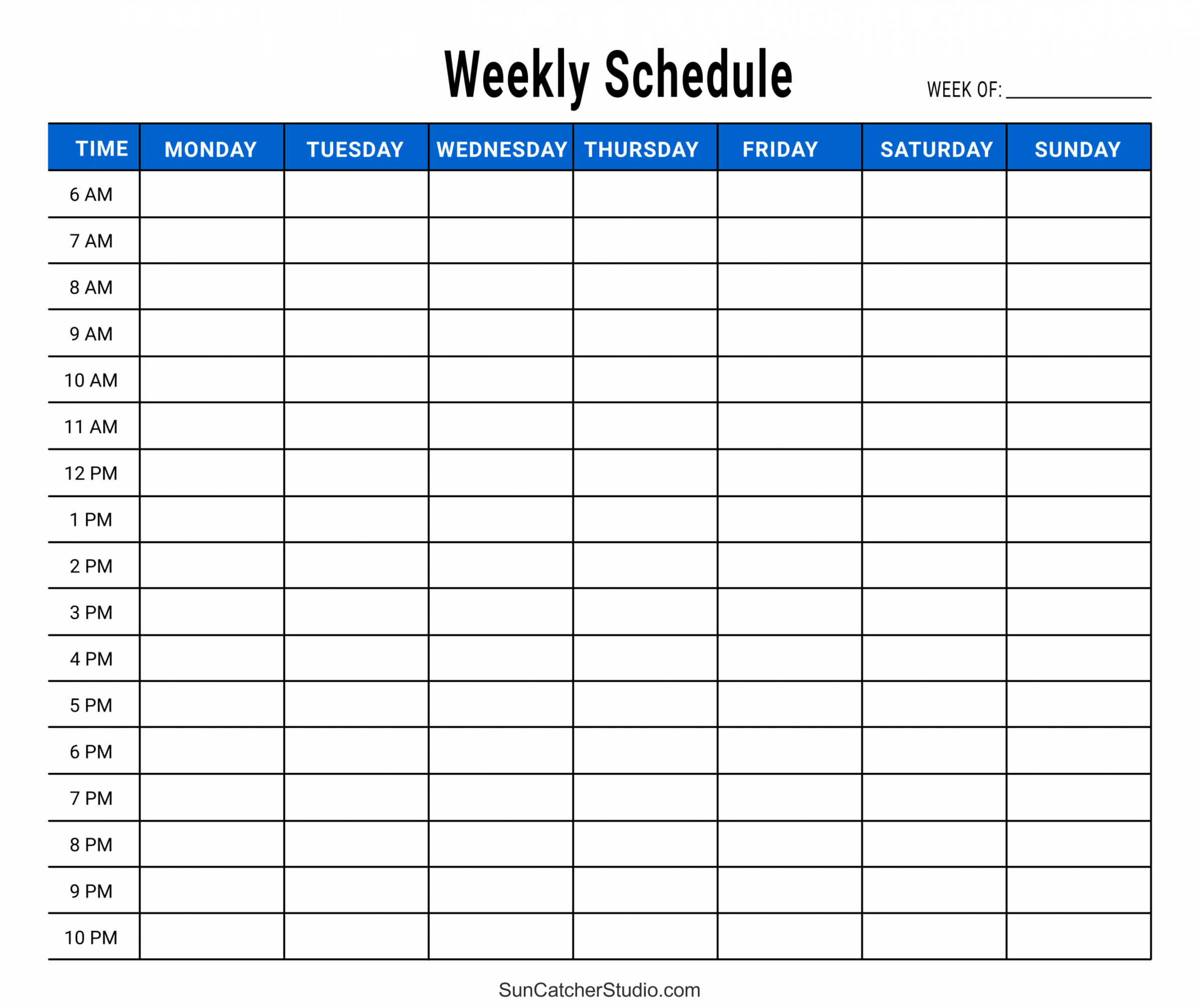 Free printable weekly planner templates (pdf) – diy projects