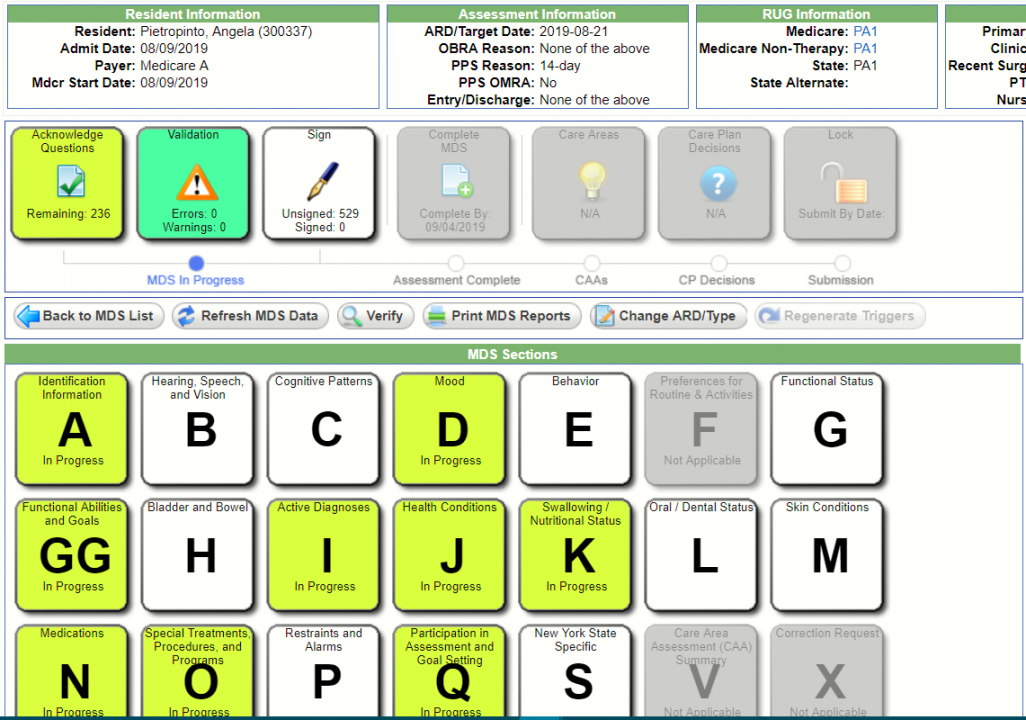 IDT Process and UDA MDS Supplemental : Centers Health Care EHR Support