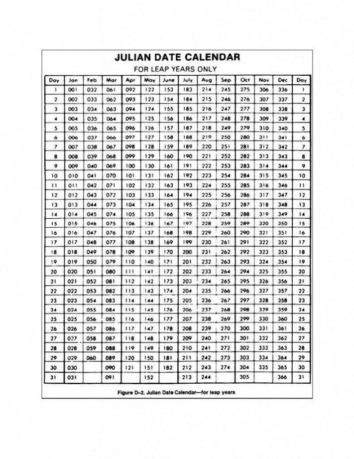 Julian Calendar  Printable  Free Printable Calendar