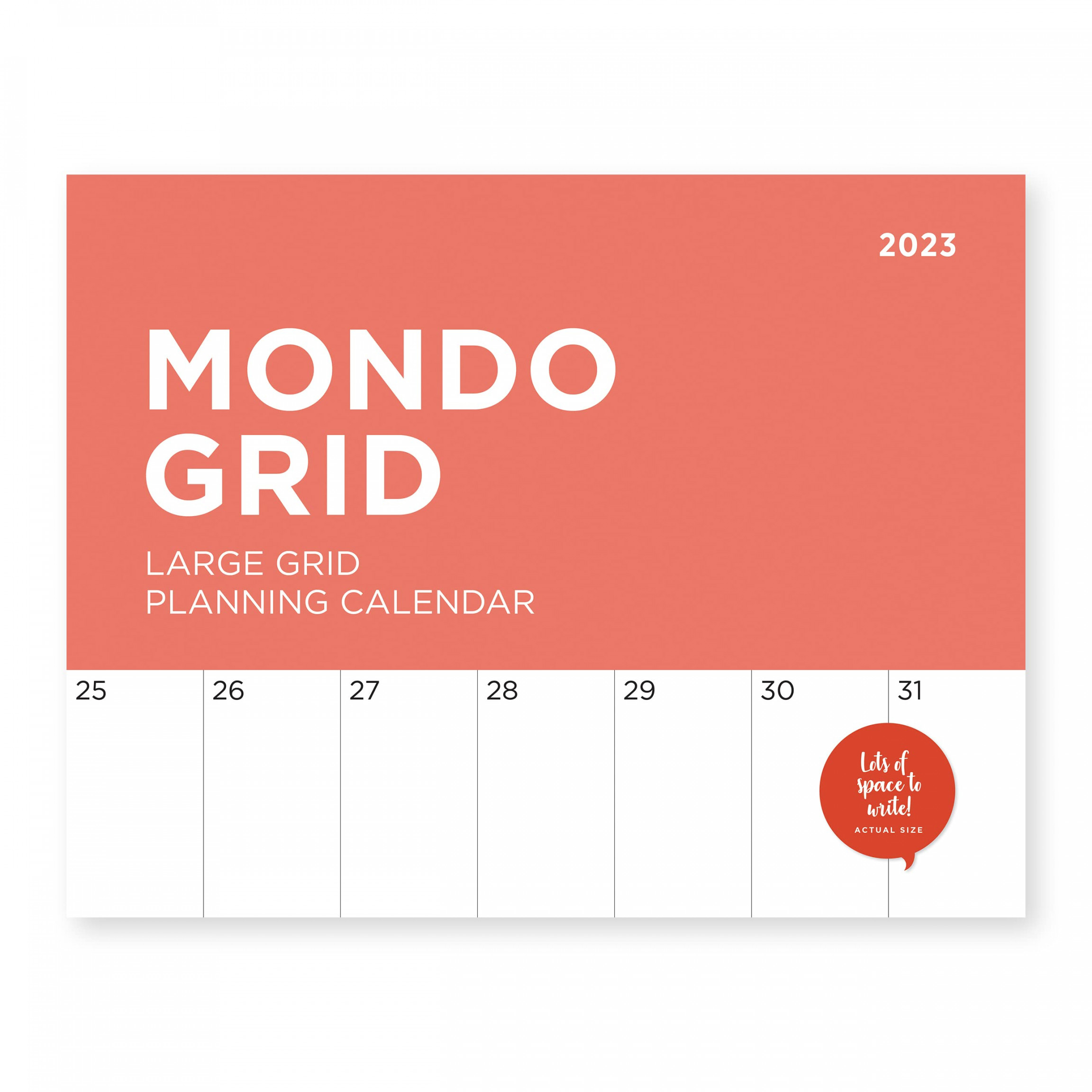 Mondo Grid Wall Calendar by Bright Day,