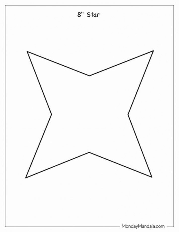 Star templates (free pdf printables)