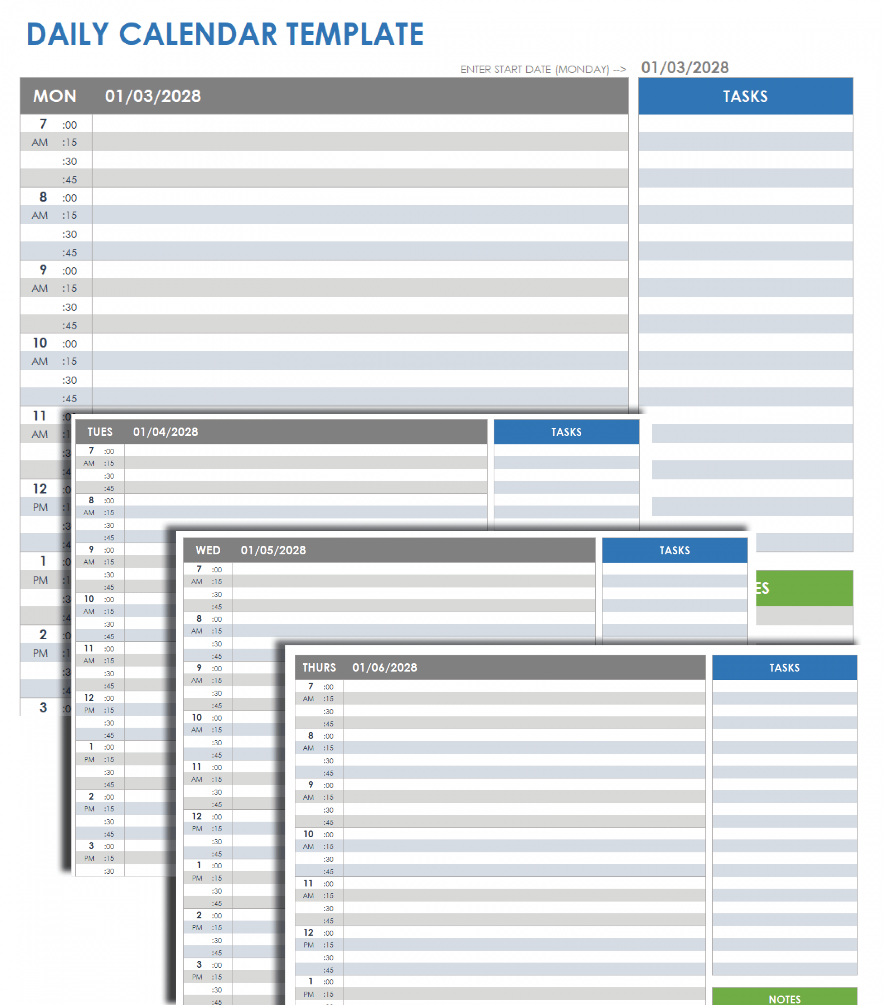 Free Google Sheets Schedule Templates  Smartsheet