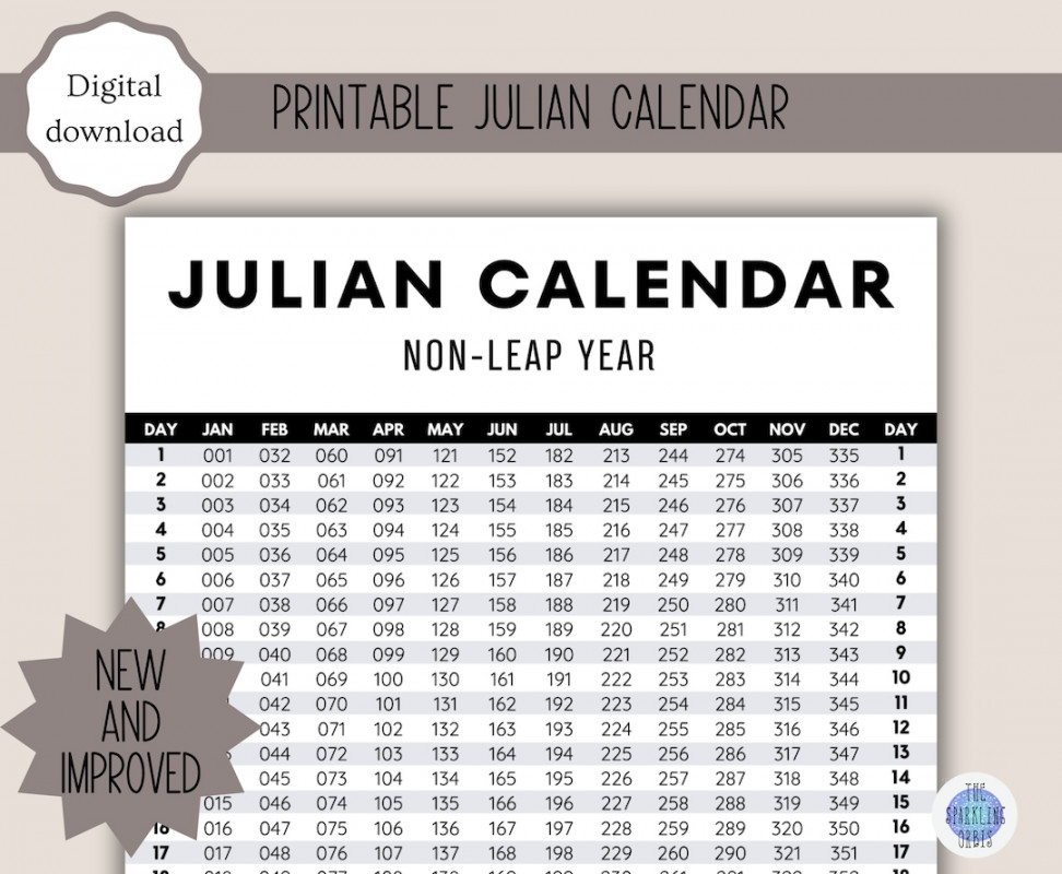 Julian Calendar Military Government Digital Download Printable PDF Leap  Year and Non-leap Year US Letter and A - Etsy