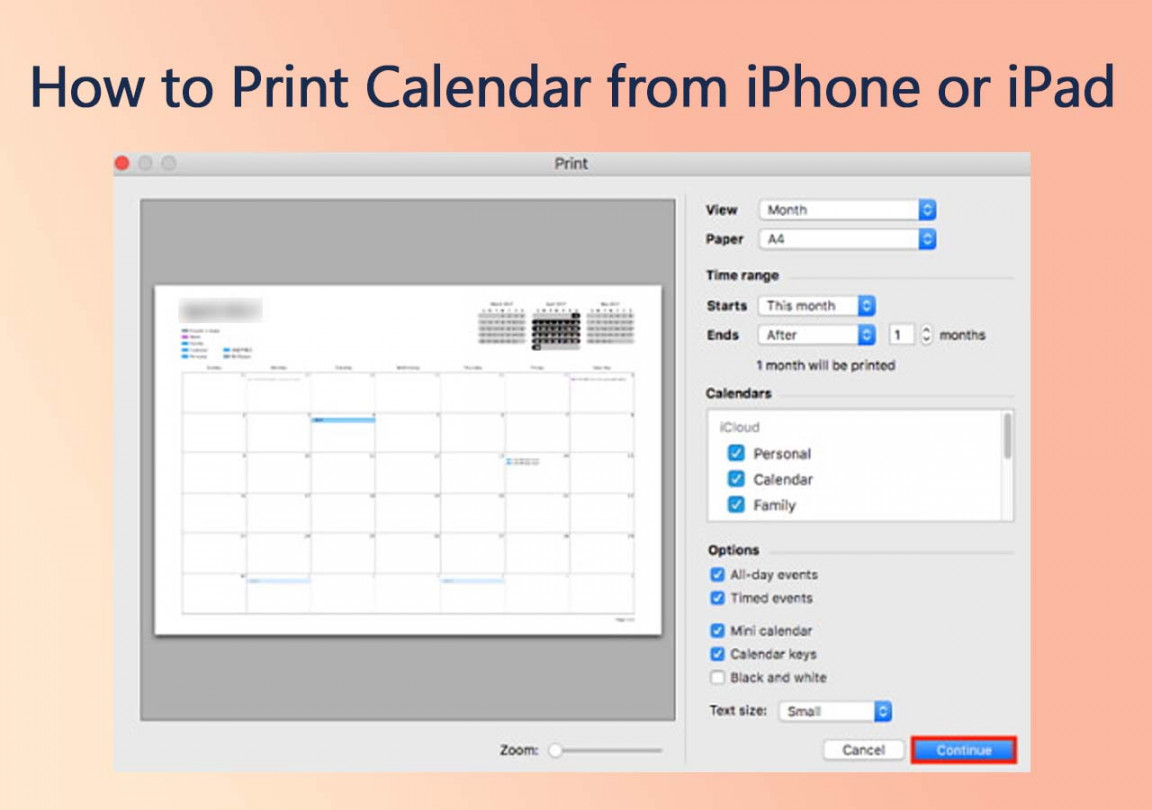 Print Calendar from iPhone // [ Quick Ways]  Solved!