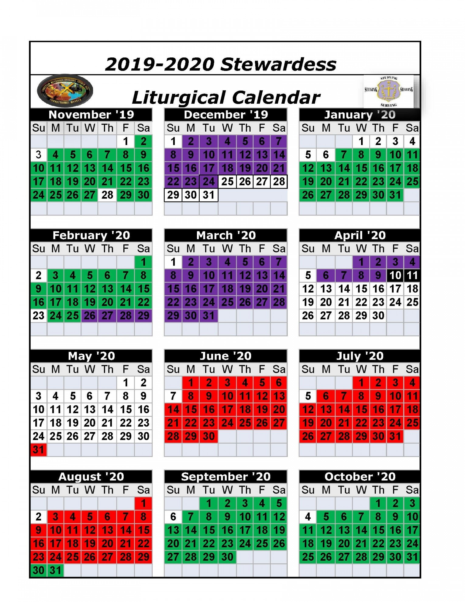 Downloadable Umc Liturgical Calendar   Free calendar template