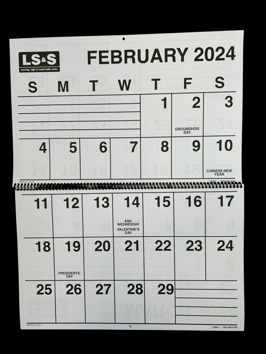 Extra Large Print Calendar