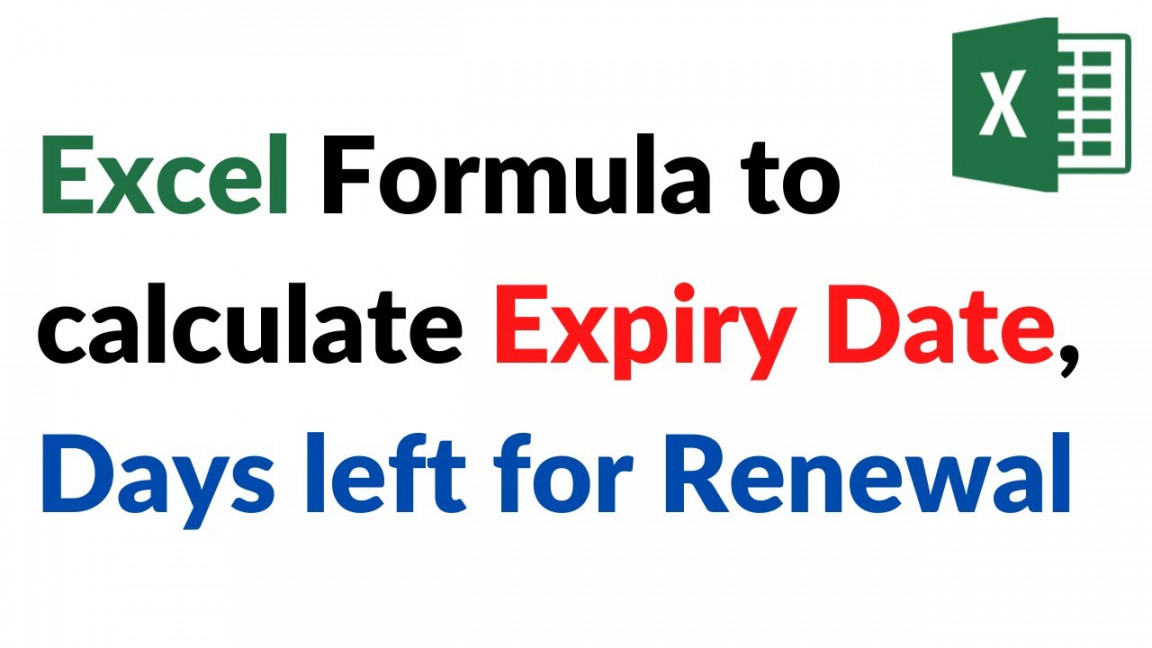 Excel Template with Alert Message for Expiry or Renewal Dates