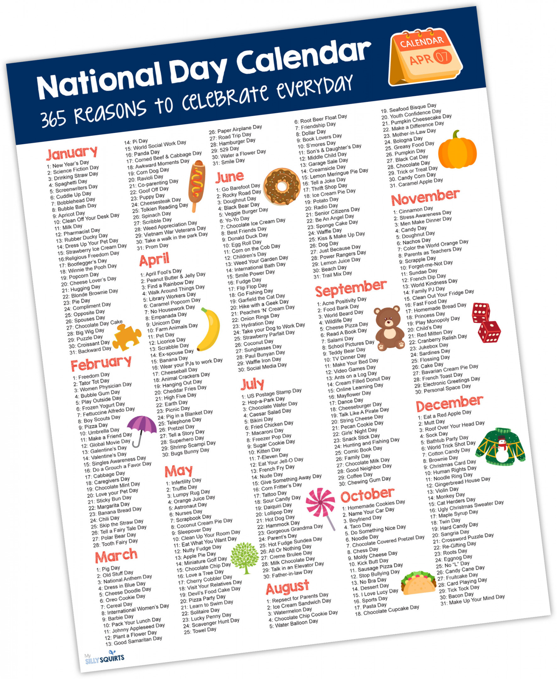 Fun National Day Calendar