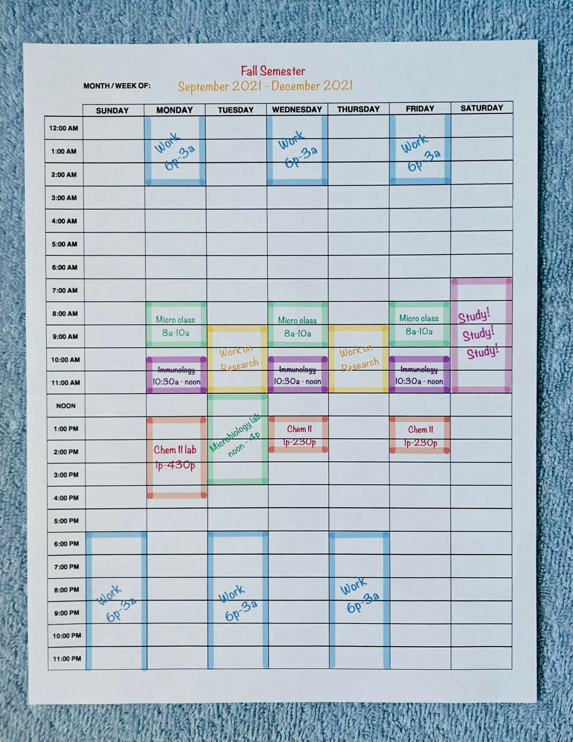 Hour Hourly Weekly Schedule Night Shift Schedule Night Shift