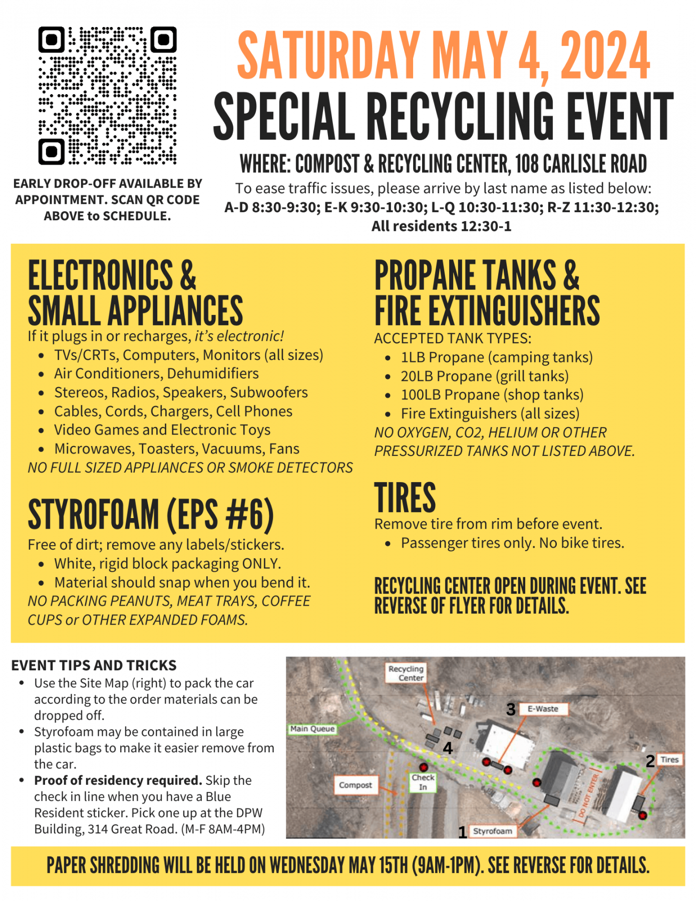 Spring Special Event at the Compost & Recycling Center on Saturday