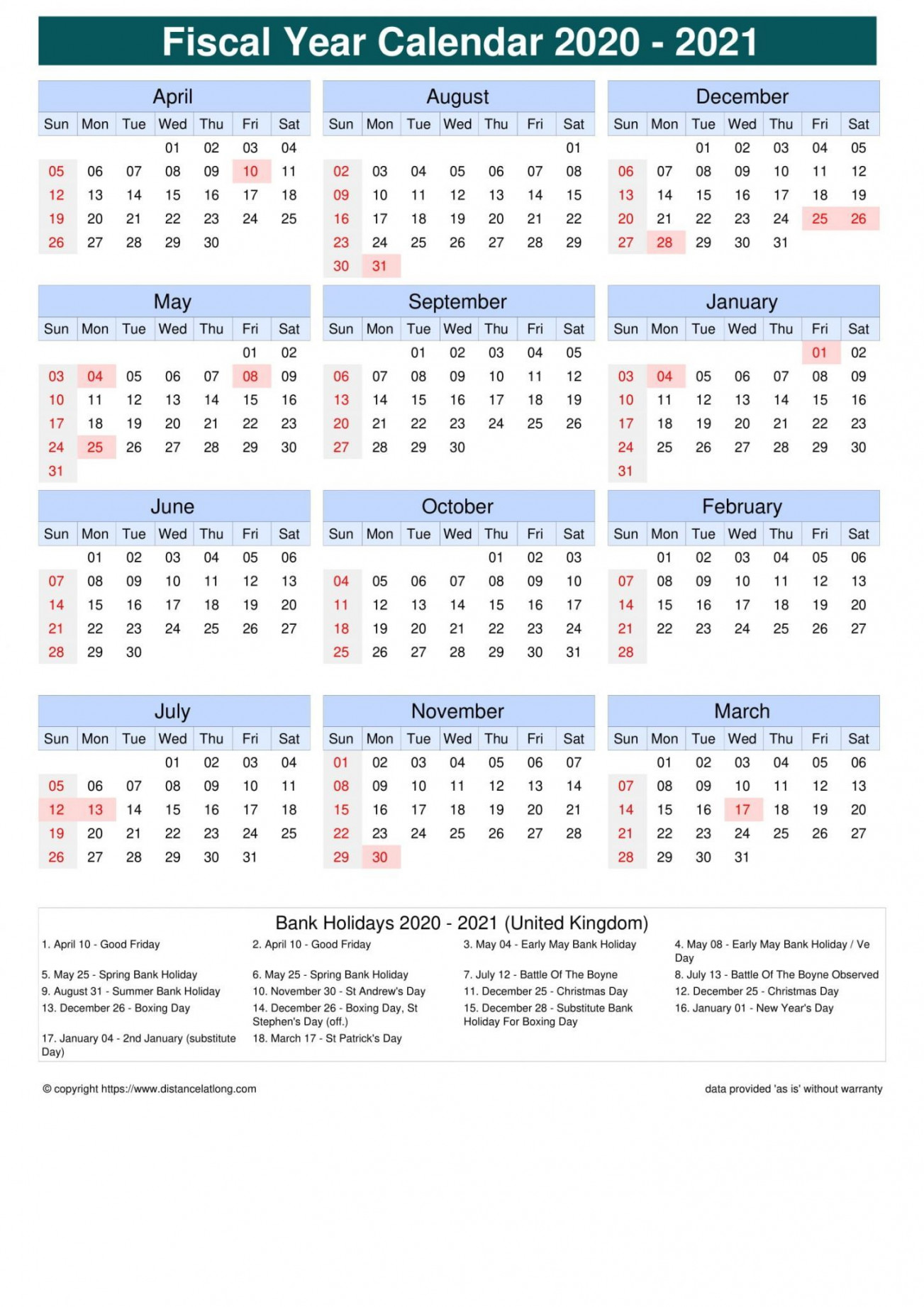 Week Numbers Of A Financial Year   Fiscal calendar, Marketing