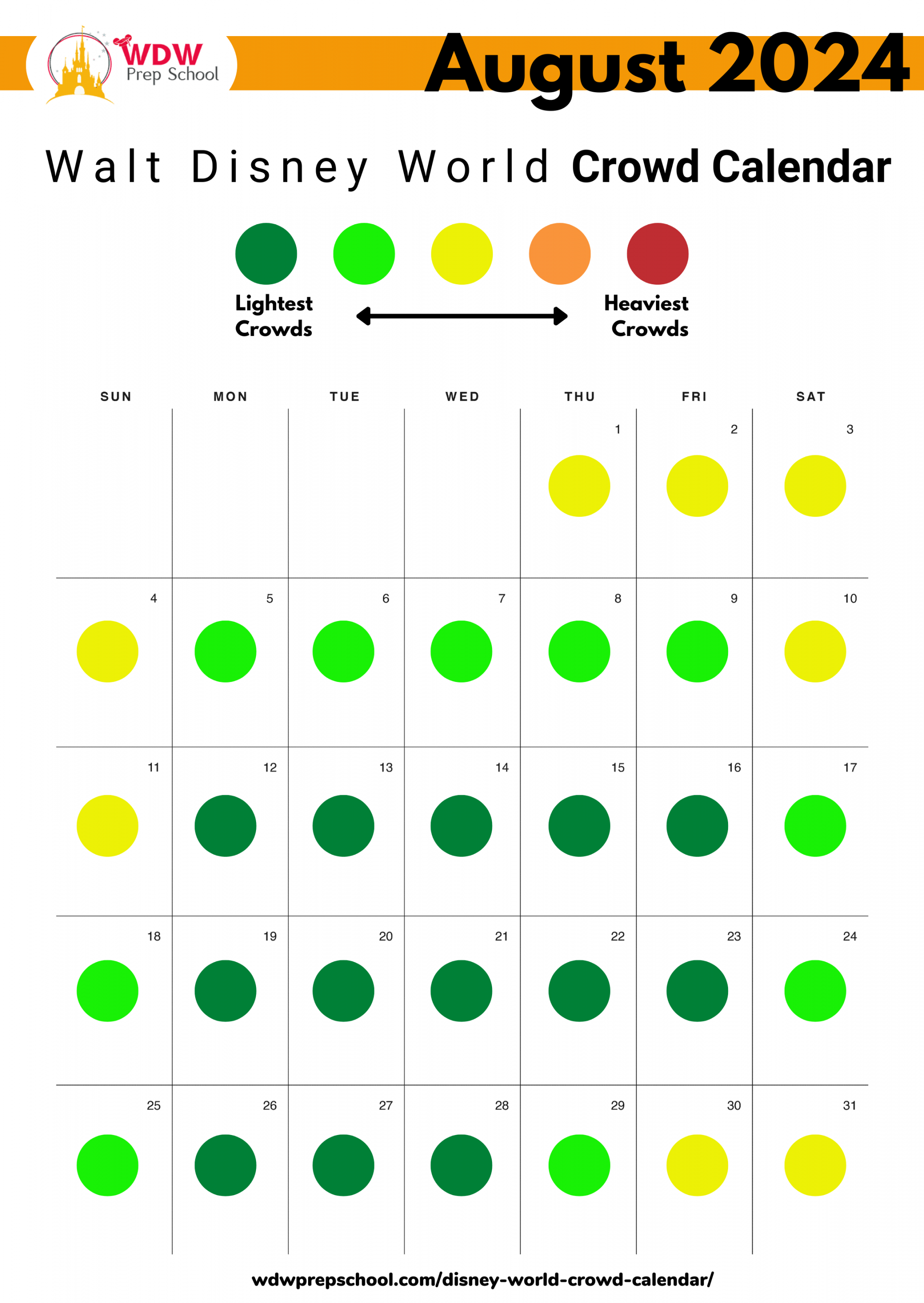 &  Disney World Crowd Calendar (best times to go)