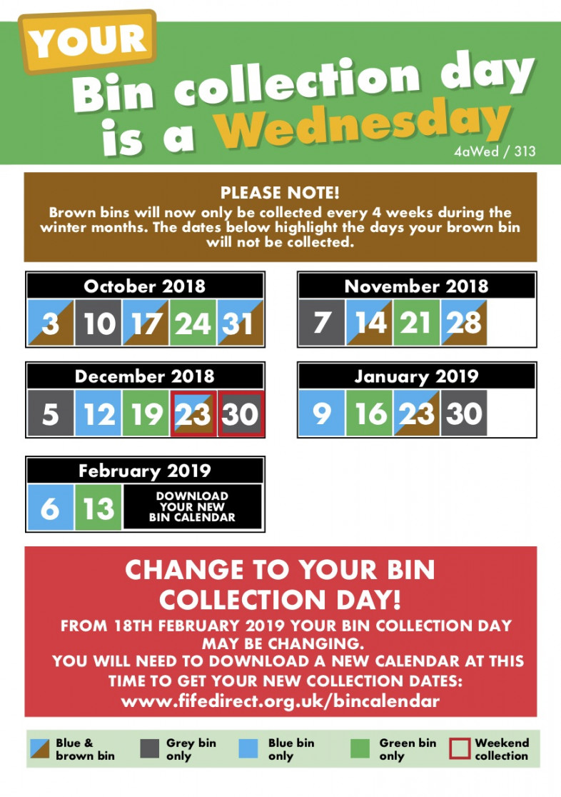 Bin Calendar – The Royal Burgh of Crail and District Community Council