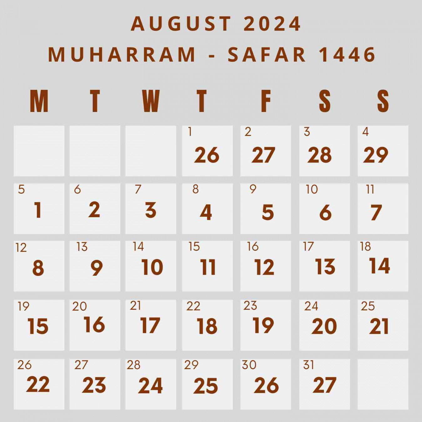 Islamic Calendar  - KhwajaDarbar