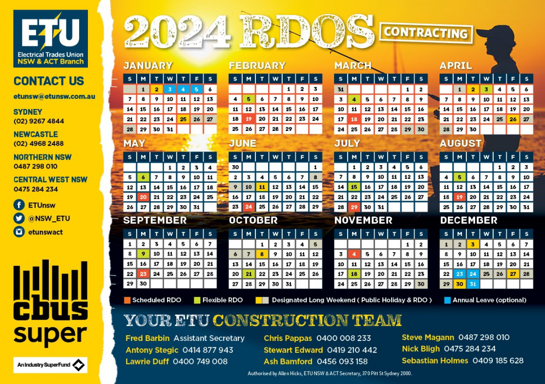 RDO Calendar