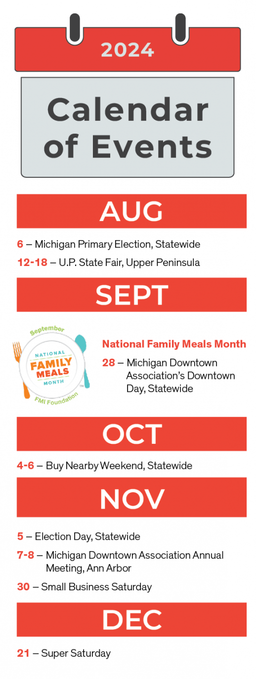 Save the Date: August-December  Calendar of Events