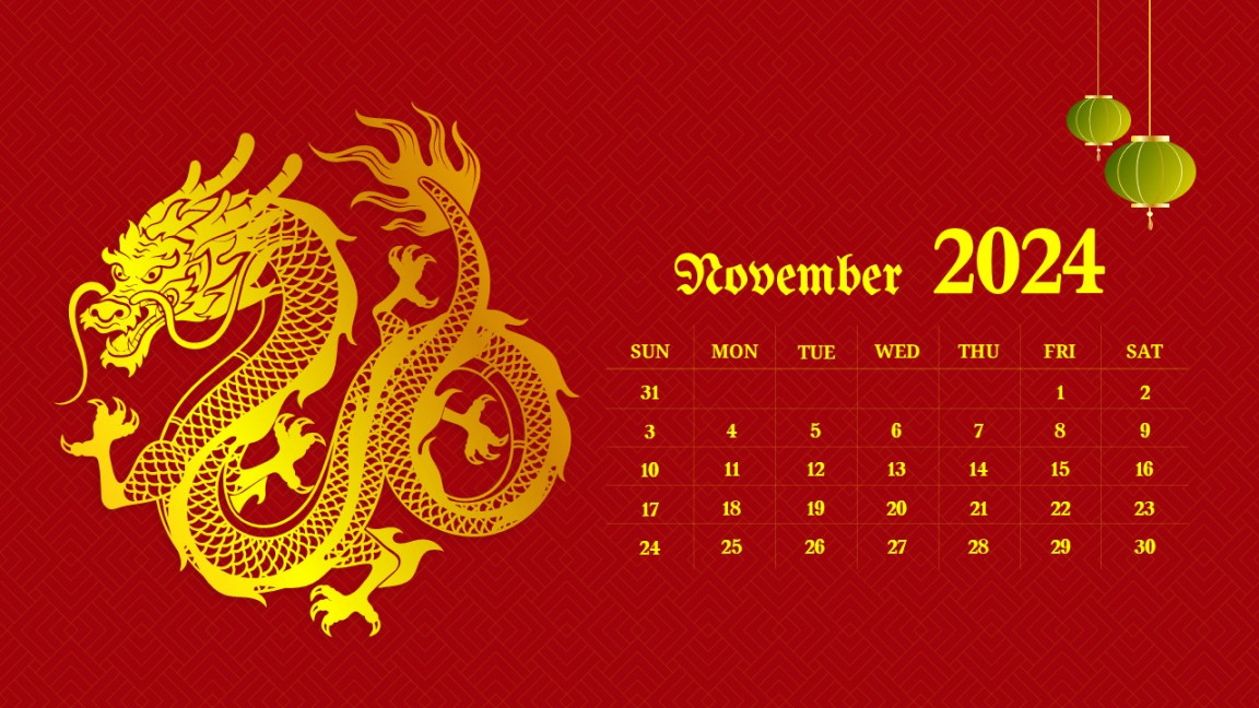 Free Chinese Lunar New Year  Calendar Template