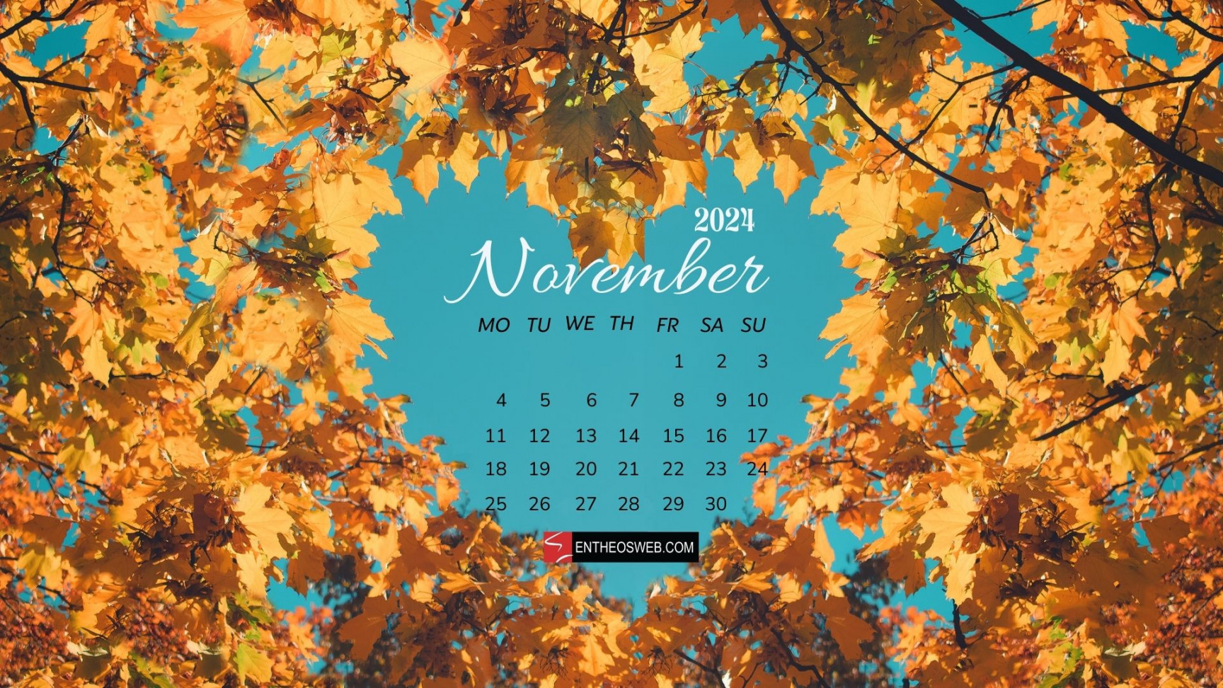 November  Calendar Desktop Wallpaper Backgrounds  EntheosWeb