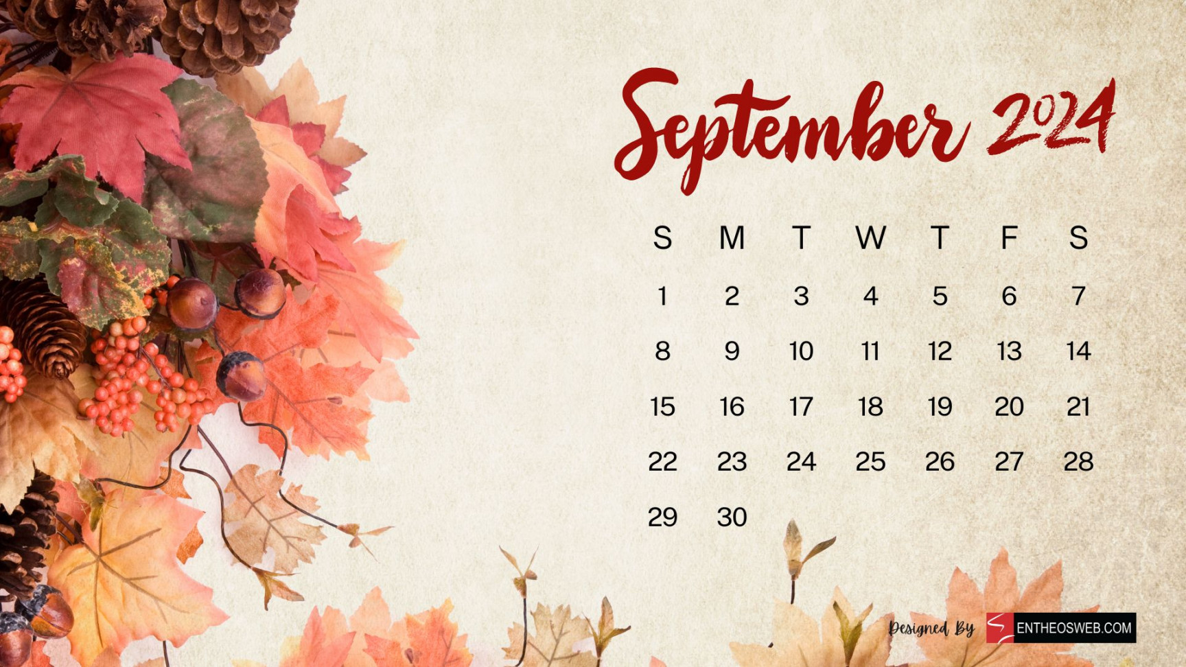 September  Calendar Desktop Wallpaper Backgrounds  EntheosWeb