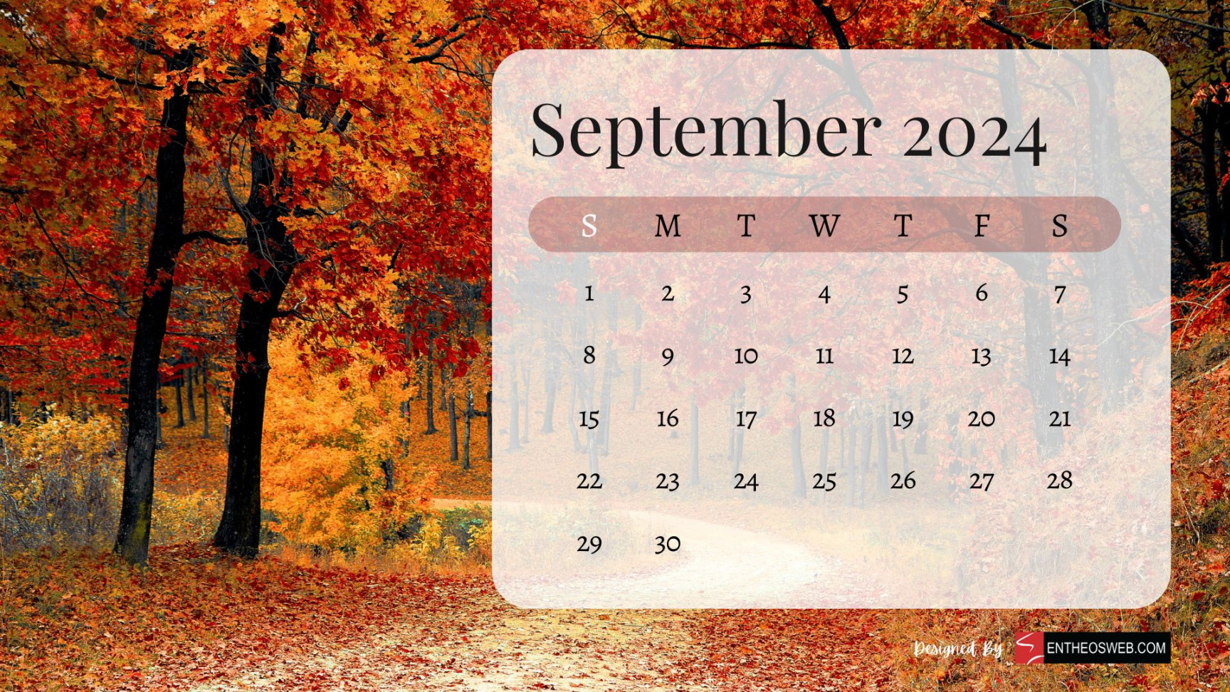 September  Calendar Desktop Wallpaper Backgrounds  EntheosWeb