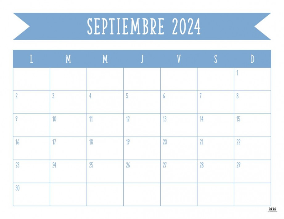 September  Calendars -  FREE Printables  Printabulls