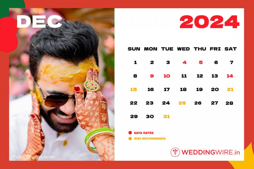 Hindu Wedding Calendar and WWI Recommended Marriage Dates in