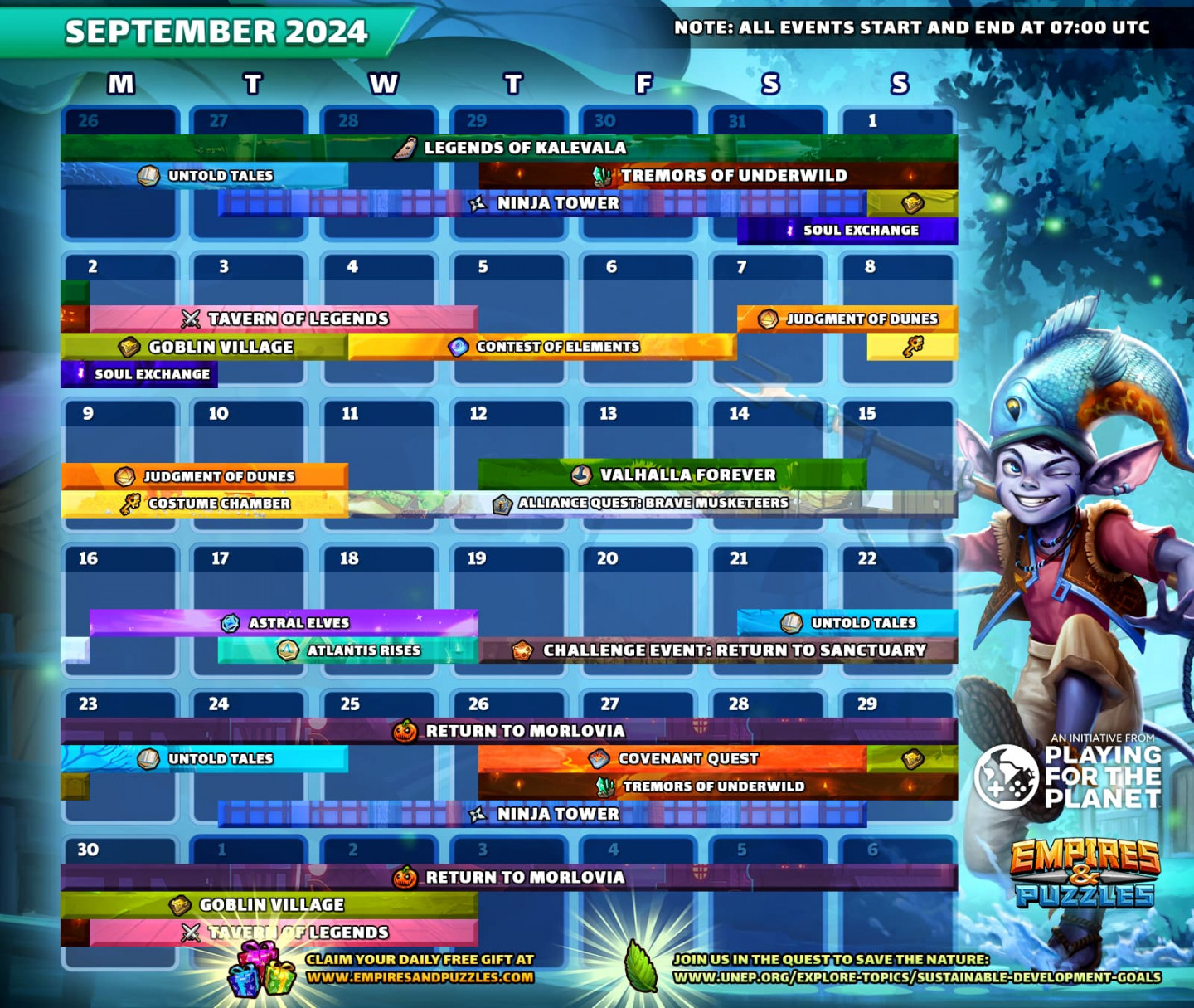 September  Calendar of Events  Empires & Puzzles