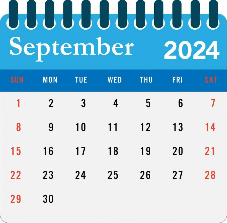 September  calendar Wall calendar  template