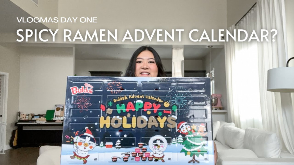 Buldak Spicy Ramen Advent Calendar?! + Unboxing my new vlog camera