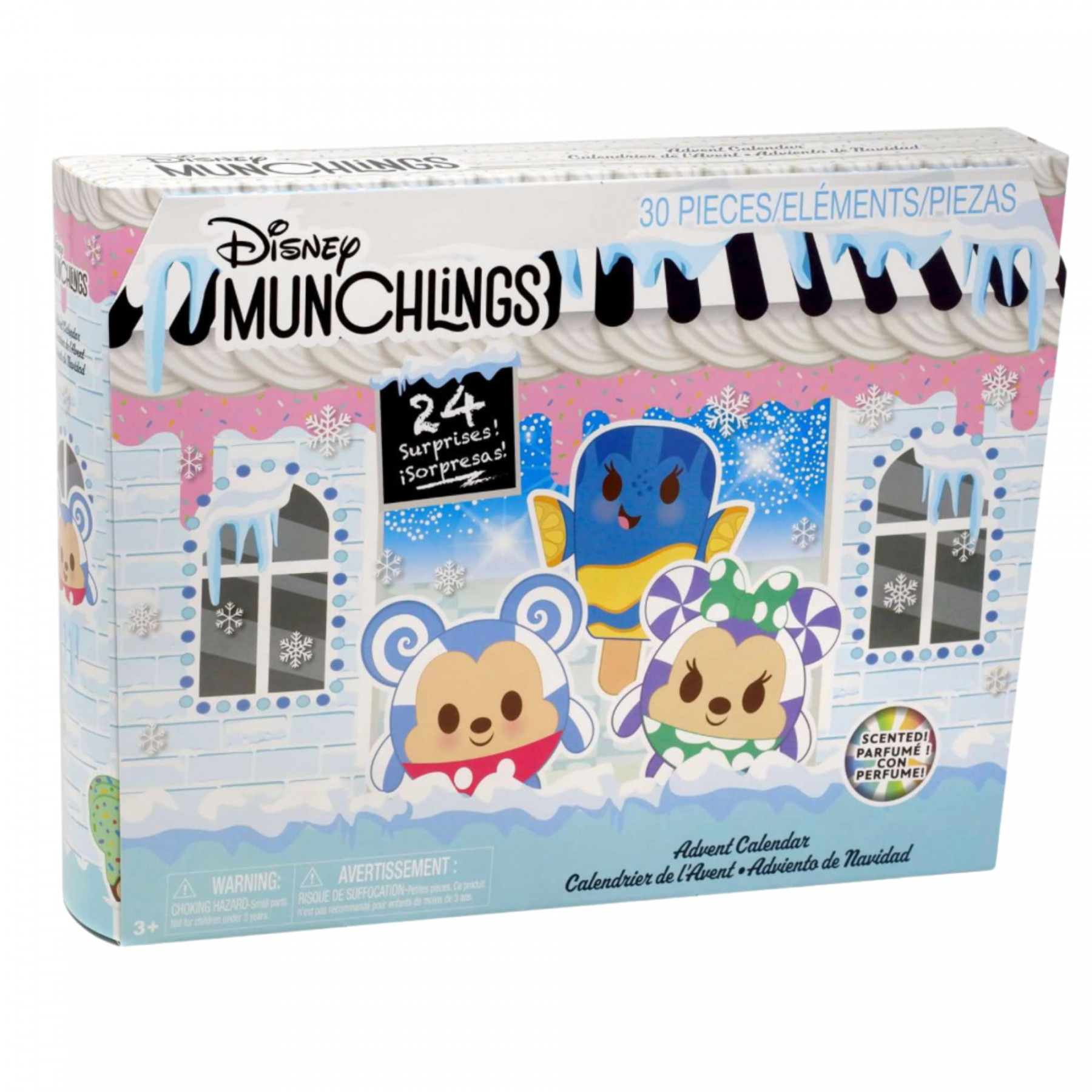 Disney Munchlings  Advent Calendar   Pieces Scented and Color Reveal  (Disney Munchlings)