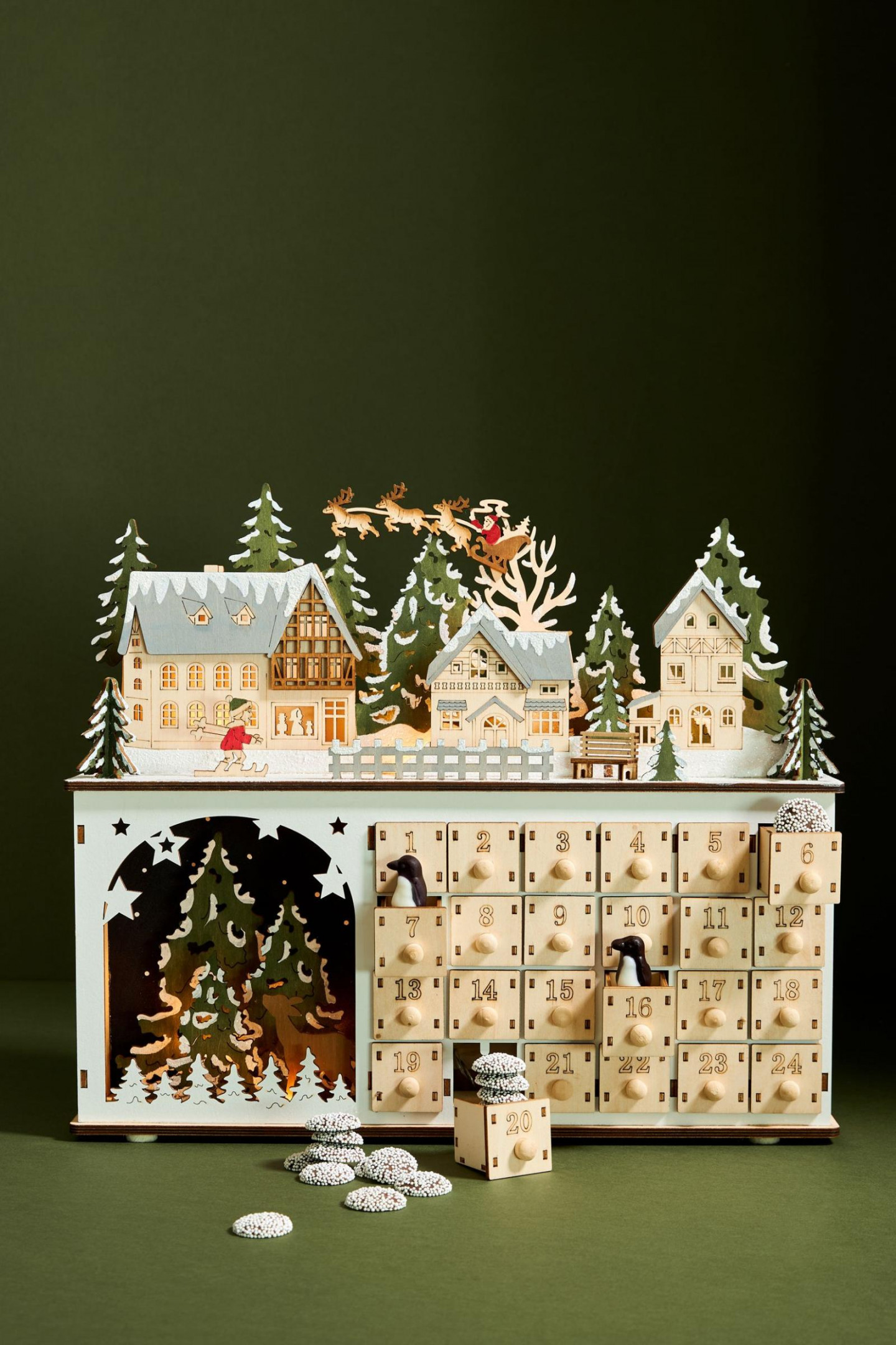 Kringle Village Light-Up Advent Calendar  Anthropologie Singapore