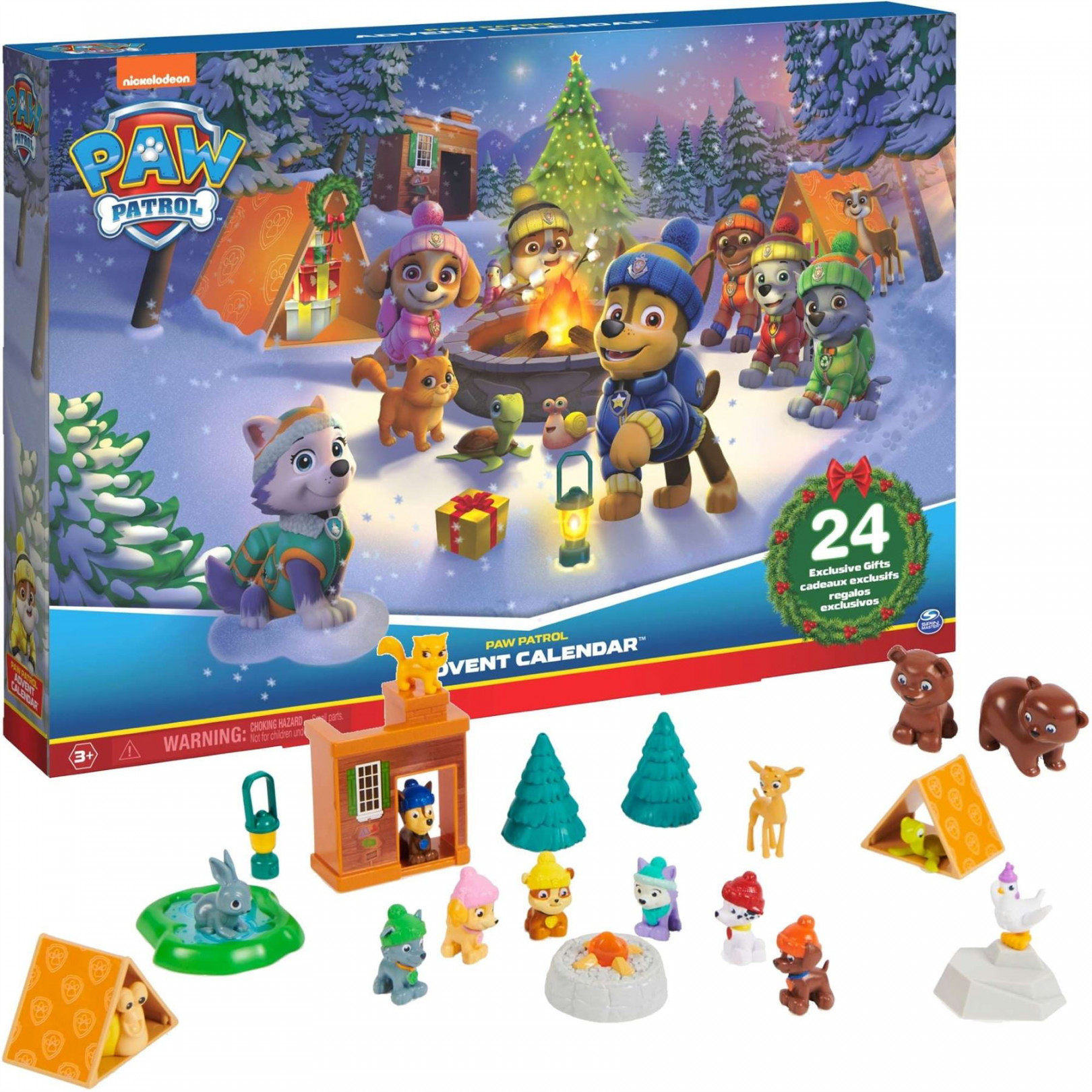 Paw Patrol Advent Calendar - Winter Camping Scene